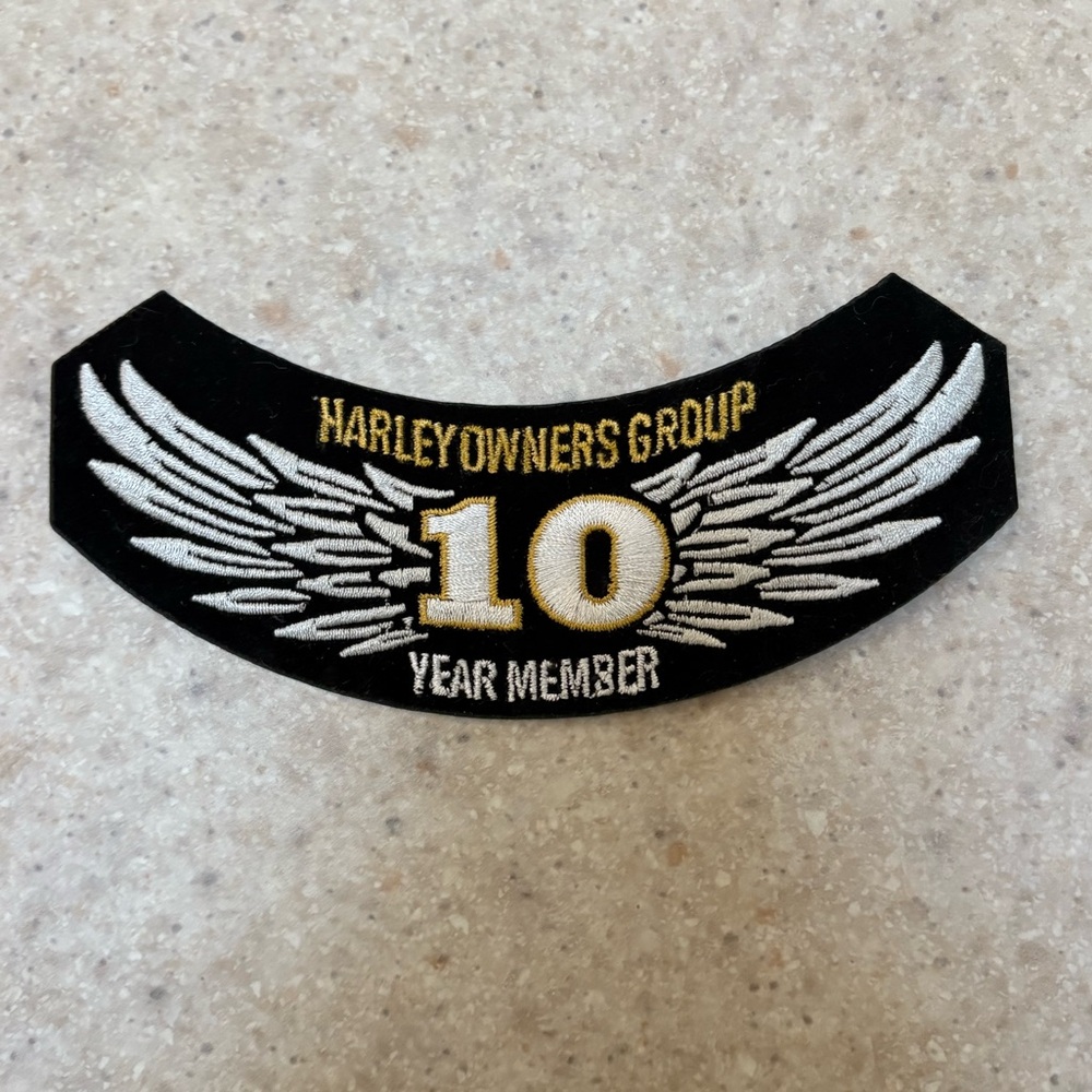 Harley-Davidson Owners Group 10-year Member Patch